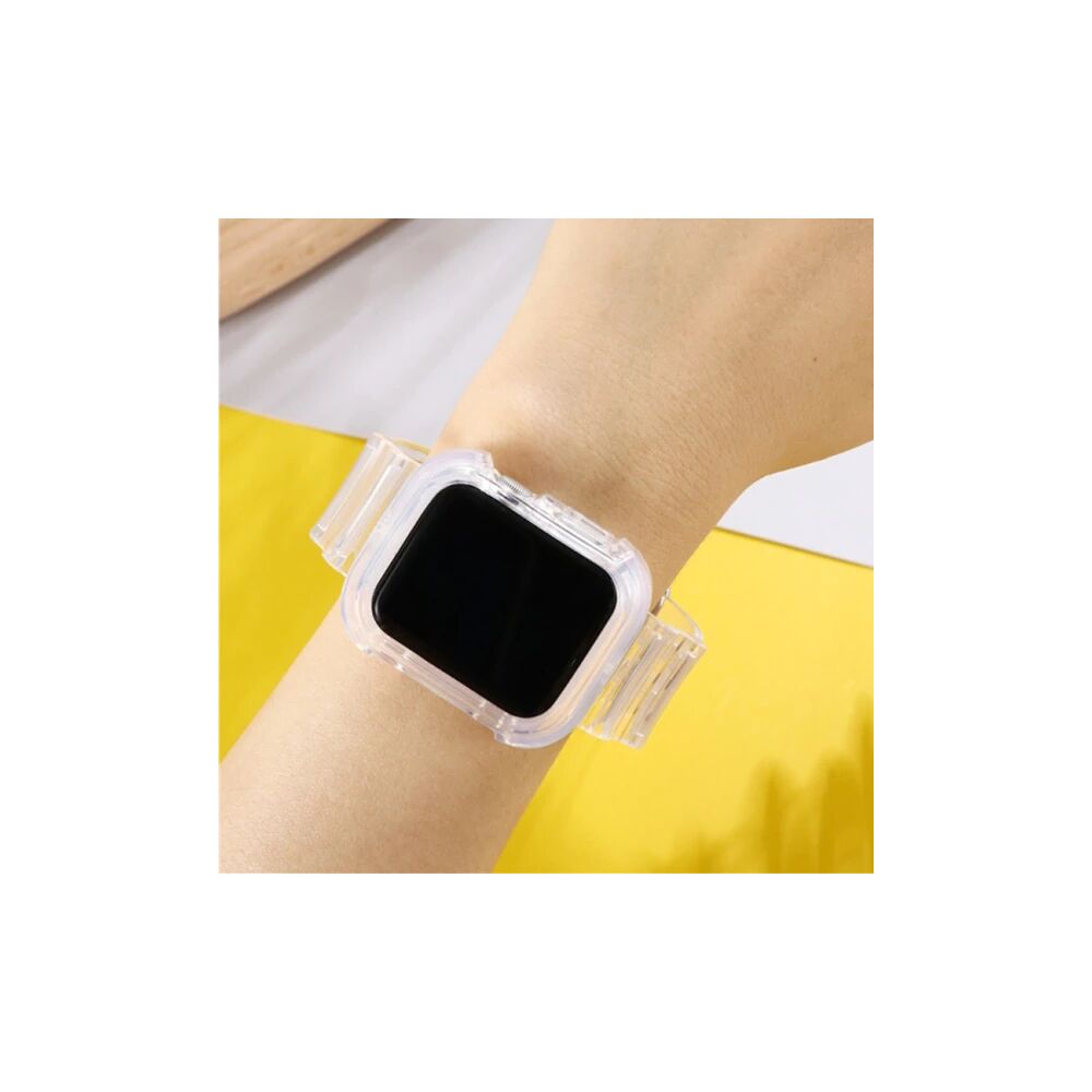 ALLY Apple Watch 6-SE-5-4 44mm / 3-2-1 42mm Kayış Kordon Kılıf Silikon