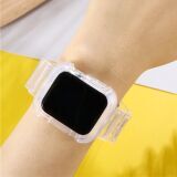 ALLY Apple Watch 6-SE-5-4 44mm / 3-2-1 42mm Kayış Kordon Kılıf Silikon