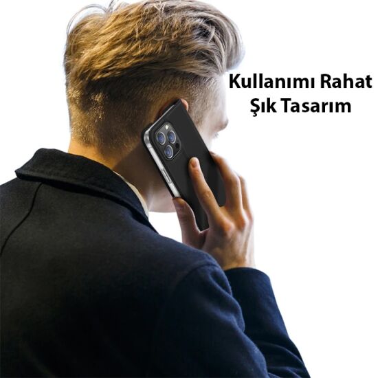 Dux Ducis iPhone 14 Pro 6.1 Kılıf Skin Pro Series Flip Cover Kapaklı K