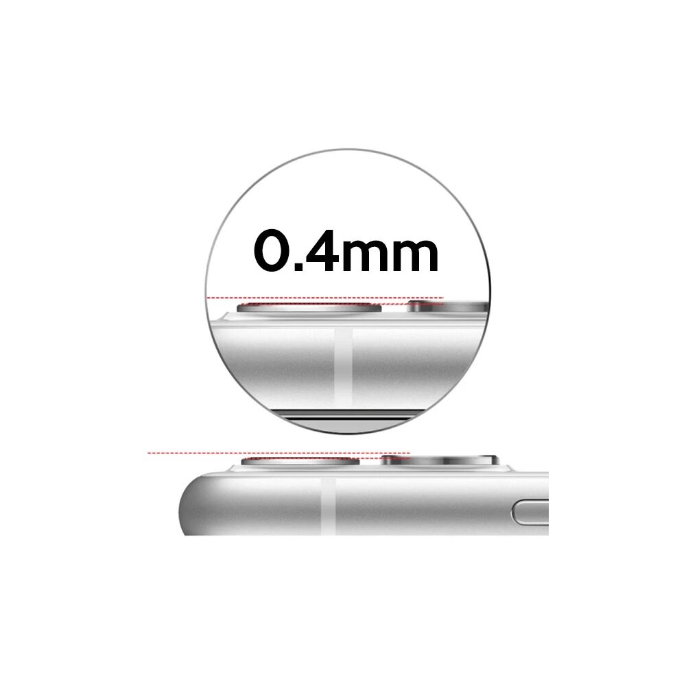 ALLY İPhone 11 6.1 3D Metal Çerçeveli Kamera Lens Koruyucu