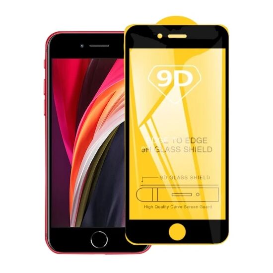 iPhone SE3-SE2 İPhone 8-7 9D Full Glue Tempered Cam Ekran Koruyucu