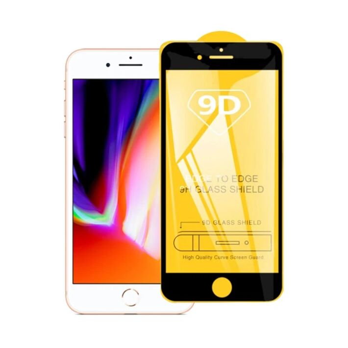 ALLY iPhone 8 Plus -7 Plus 9D Full Glue Tempered Cam Ekran Koruyucu