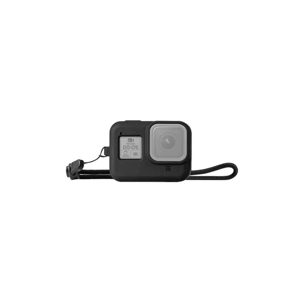 PULUZ PU428B GoPro HERO8 İçin Silikon Koruma Kılıfı+Wrist Strap