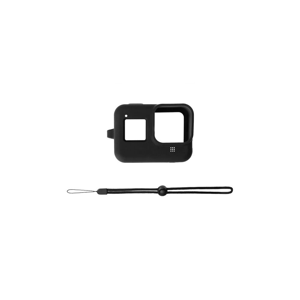 PULUZ PU428B GoPro HERO8 İçin Silikon Koruma Kılıfı+Wrist Strap