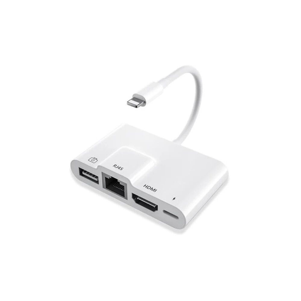 ALLY İPhone 3İN1 Lightning HDMI RJ45 OTG Digital AV Adaptör Hub