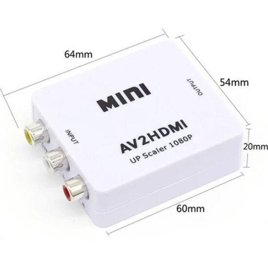 ALLY Av To HDMI Mini Switch Rca Composit Audio Video HDMI Görüntü Çevi