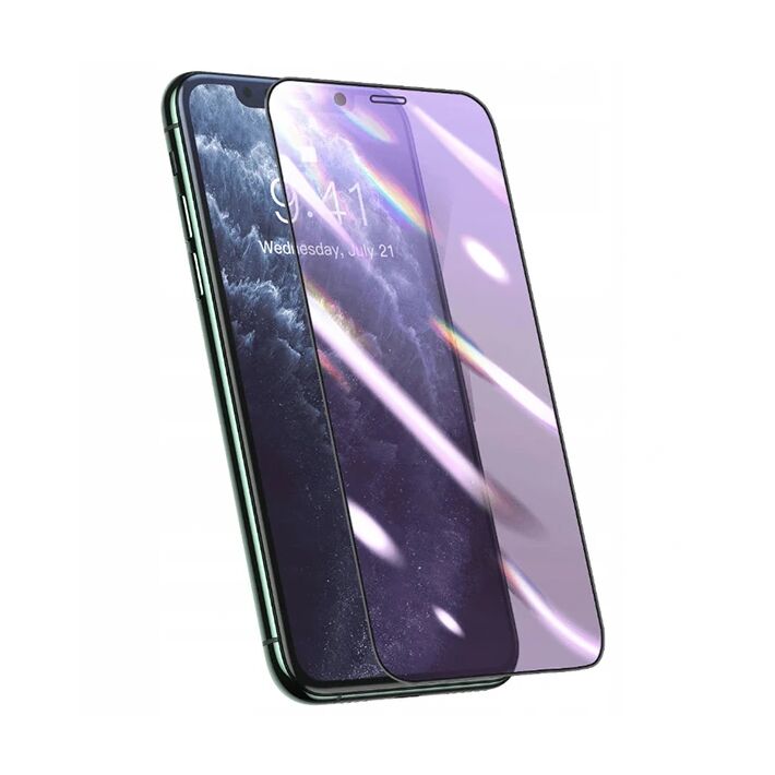 Baseus 0.25mm İPhone 11 PRO Max-XS Max 3D Curved Full Anti Blue Ekran 