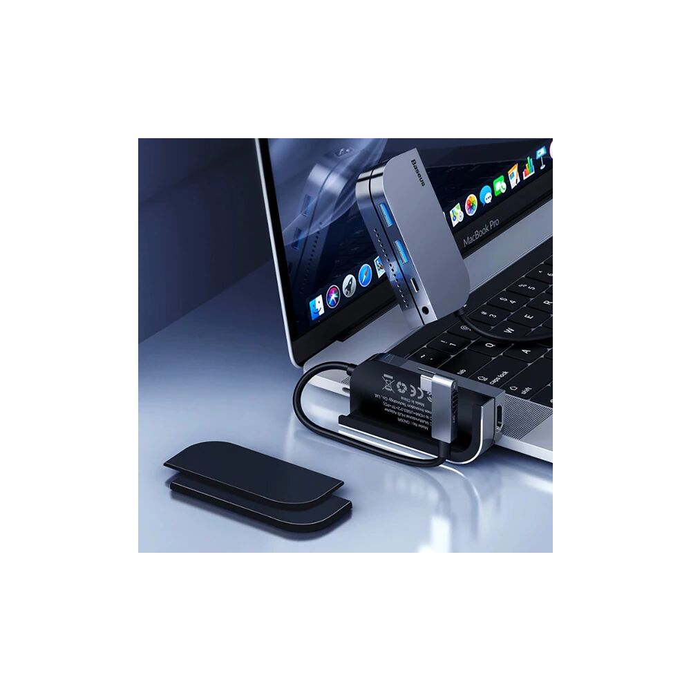 BASEUS Bending Angle No.7 Çok fonksiyonlu 6 Port Type-C Hub (CAHUB-CWJ