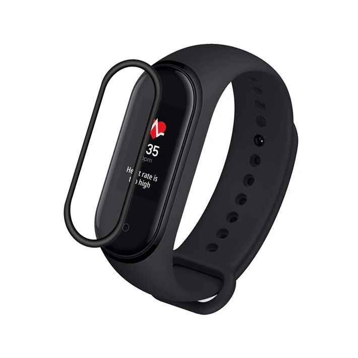 Xiaomi Mi Band 6-Mi Band 5 3D Kavisli Full Kaplama Koruyucu