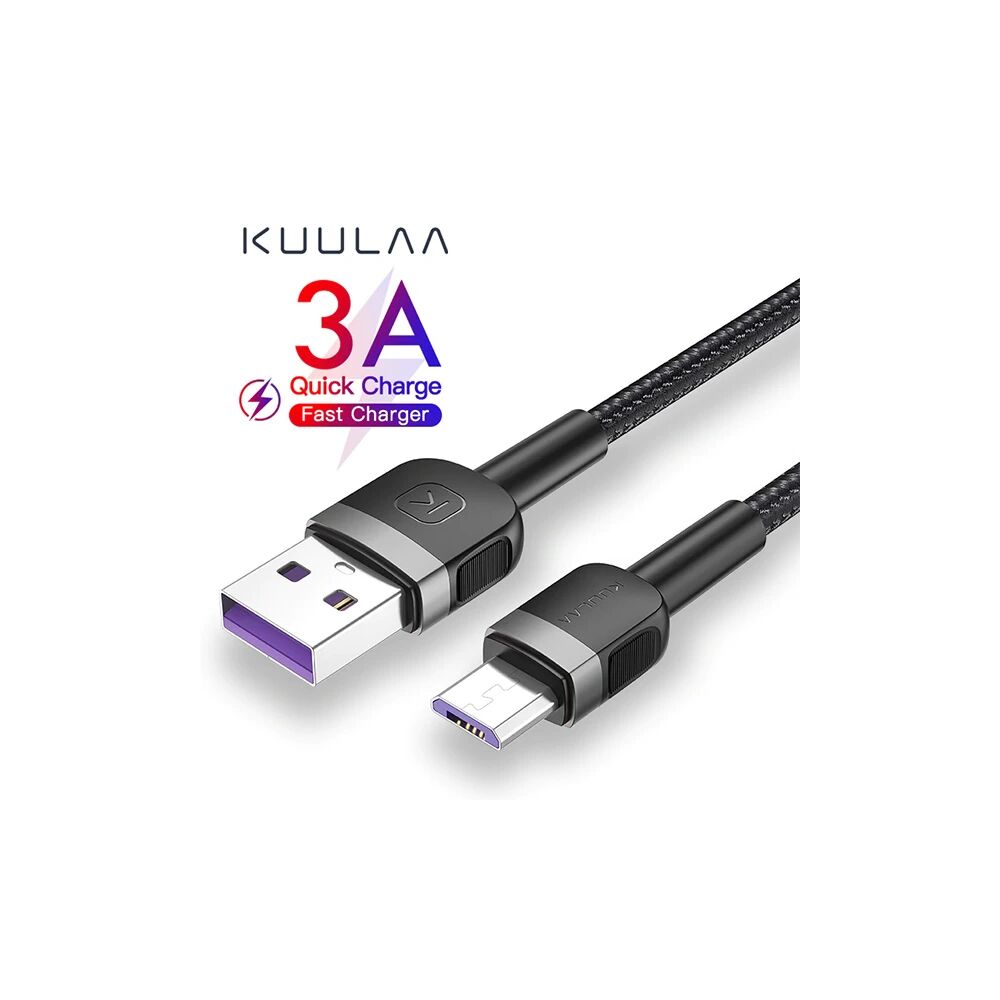 KUULAA Mikro Usb 3A Hızlı Şarj 0.50CM kısa Android Usb Şarj Kablosu