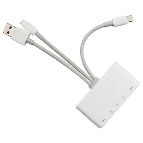 ALLY 3 İN1 İPhone+Usb C+ Usb A Kamera Okuyucu Kart Okuyucu