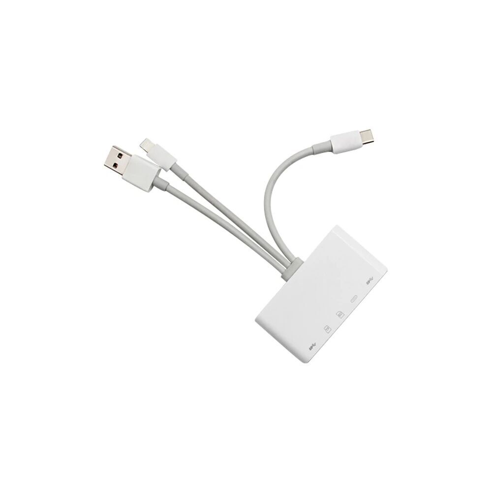 ALLY 3 İN1 İPhone+Usb C+ Usb A Kamera Okuyucu Kart Okuyucu