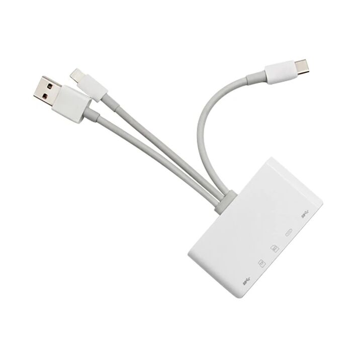 ALLY 3 İN1 İPhone+Usb C+ Usb A Kamera Okuyucu Kart Okuyucu