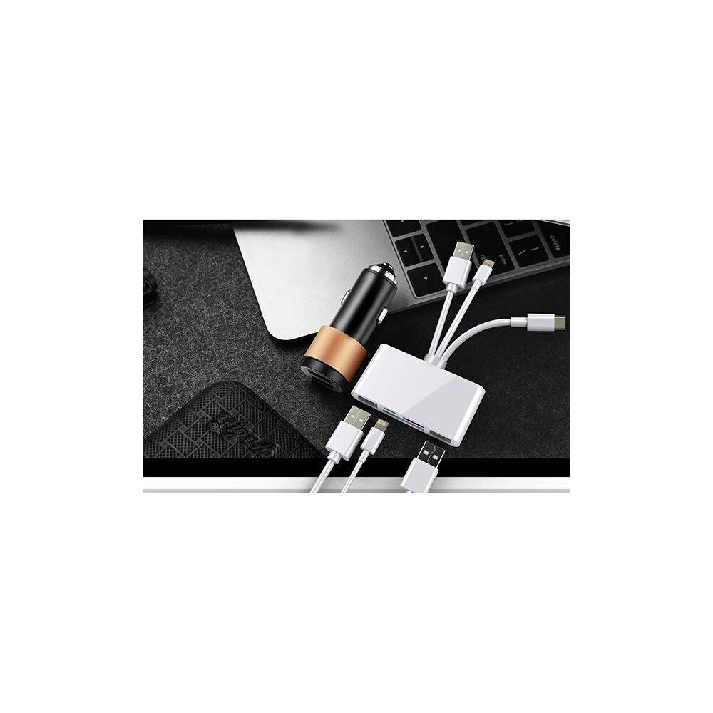 ALLY 3 İN1 İPhone+Usb C+ Usb A Kamera Okuyucu Kart Okuyucu