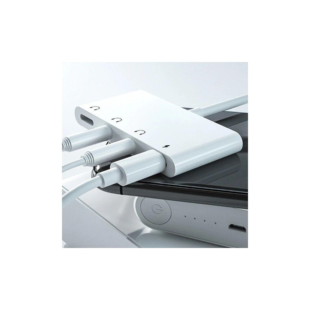 ALLY Andriod Usb Type C 4in1 Otg Ses Adaptörü Çift DC 3.5MM Jack