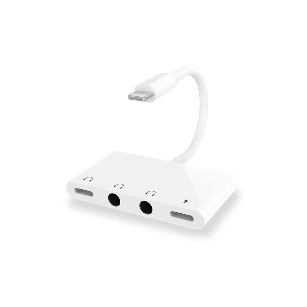 ALLY İPhone 14-13-12-11 4in1 Otg Ses Adaptörü Çift DC 3.5MM Jack