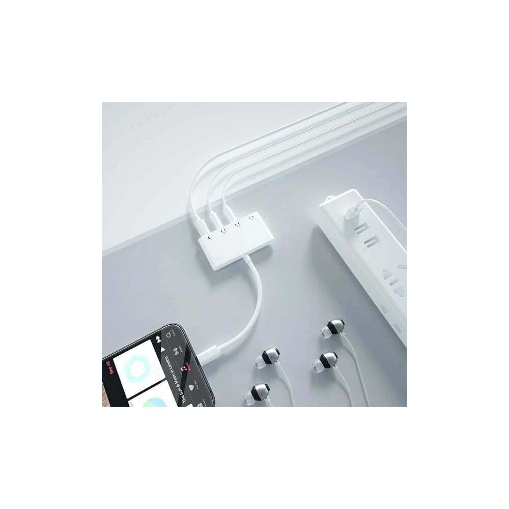 ALLY Andriod Usb Type C 4in1 Otg Ses Adaptörü Çift DC 3.5MM Jack