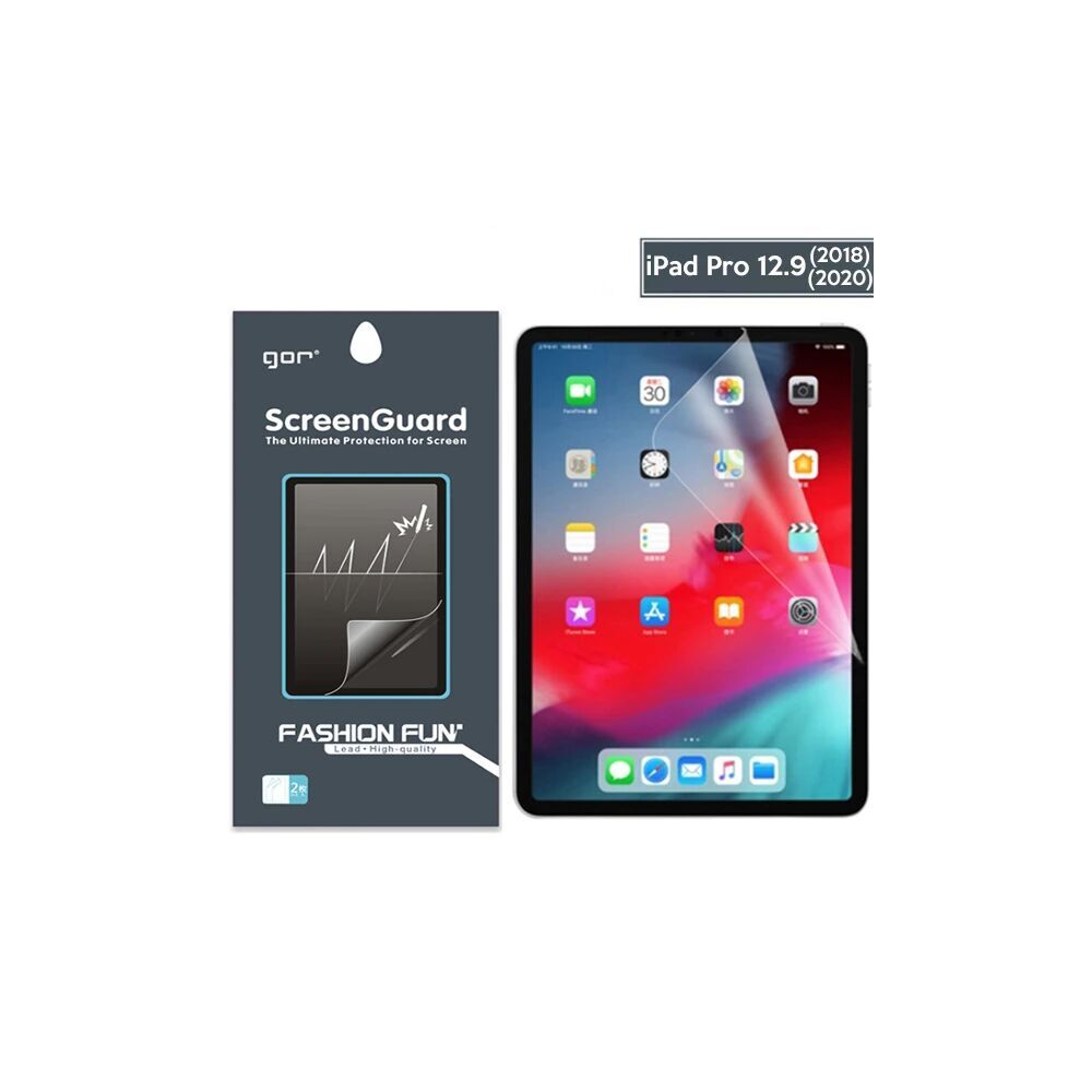 Gor Apple iPad Pro 12.9 (2021)- (2020)- (2018) Darbe Emici Ekran Koruy