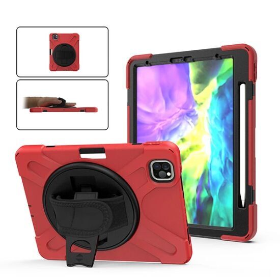 iPad Pro11 (2021-2020-2018) Kılıf Shockproof 3 Katmanlı Standlı Zırh K