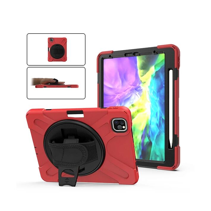 iPad Pro11 (2021-2020-2018) Kılıf Shockproof 3 Katmanlı Standlı Zırh K