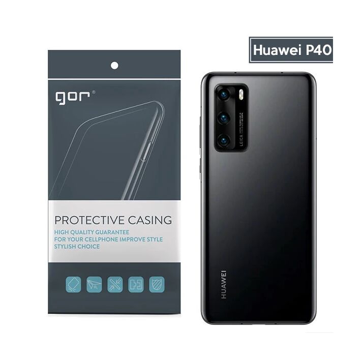 GOR Huawei P40 Kamera Korumalı Ultra Slim Silikon Kılıf