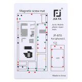 JIAFA JF-870 iPhone 11 6.1 İnc Mıknatıslı Çalışma Hasırı Vida Gosterge
