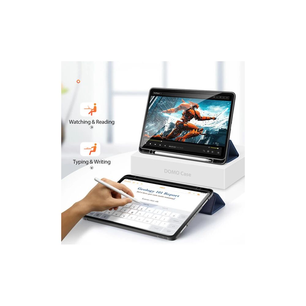 DUX DUCİS iPad Pro 12.9 (2021-2020-2018 )Kılıf Kalem Yerli Soft Tpu Mı