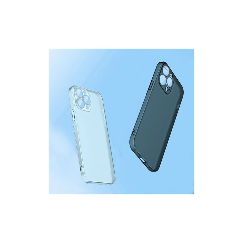 Ally iPhone 14 Plus 6.7inch Frosted Glass Şeffaf Kamera Korumalı Kılıf