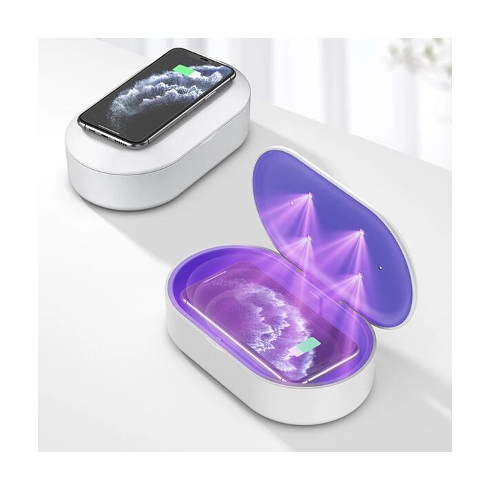 ALLY 15W Hızlı Kablosuz Wireless Şarj+Ultraviyole Sterilizer- Uv box