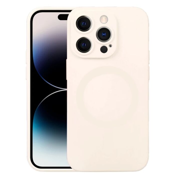 ALLY iPhone 14 Pro 6.1inç Liquid Silica Magsafe Uyumlu Silikon Kılıf