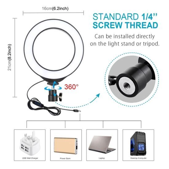 PULUZ 1.1M Çift Telefon tutucu 6.2CM Led Işık Stand YoutuberCanlı Yayı
