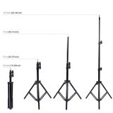 PULUZ 1.1M Çift Telefon tutucu 6.2CM Led Işık Stand YoutuberCanlı Yayı