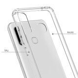 Ally SM Galaxy A70e Anti-Drop Darbe Emici Silikon kılıf Shockproof kıl