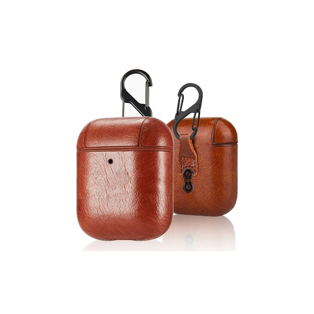 Ally Leather Case Apple Airpods 1-2 PU Deri Koruma Kılıfı