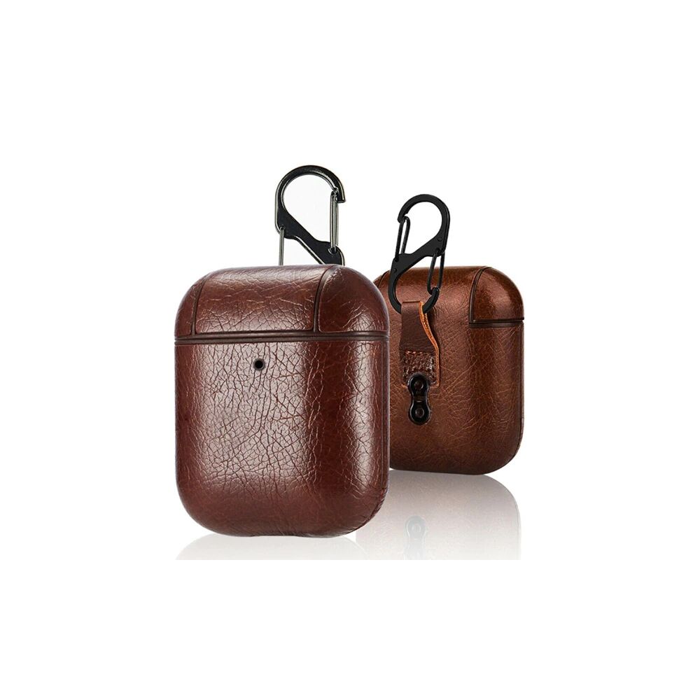 Ally Leather Case Apple Airpods 1-2 PU Deri Koruma Kılıfı