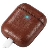 Ally Leather Case Apple Airpods 1-2 PU Deri Koruma Kılıfı