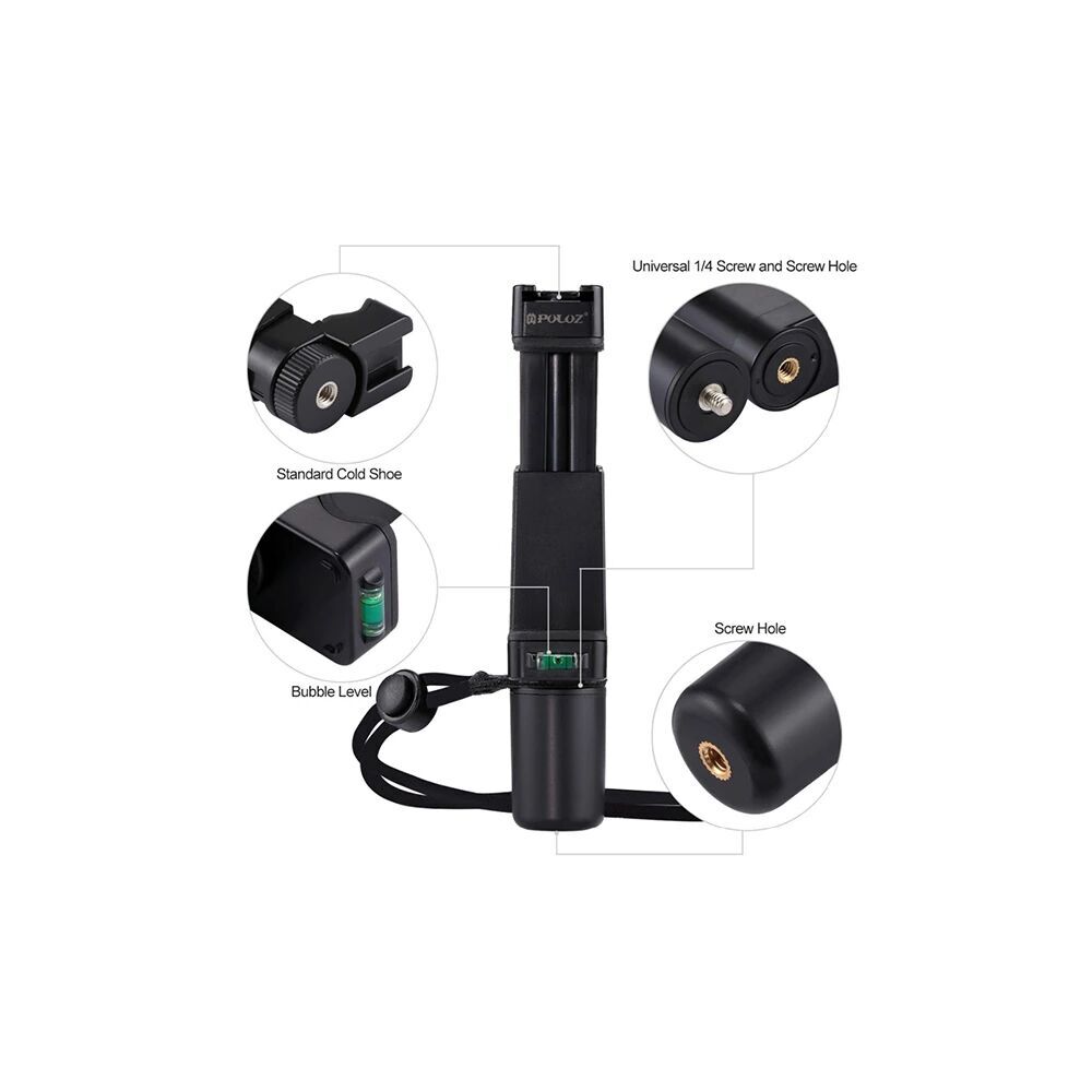 PULUZ Video Grip Telefon Elde Tutucu+ Bileklik Tripod Adaptörü