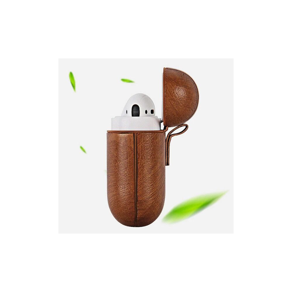 Ally Leather Case Apple Airpods 1-2 PU Deri Koruma Kılıfı