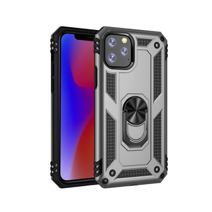 Ally iPhone 11 Pro Max 6.5inch Yüzüklü Kılıf Armor Shockproof Ring kıl