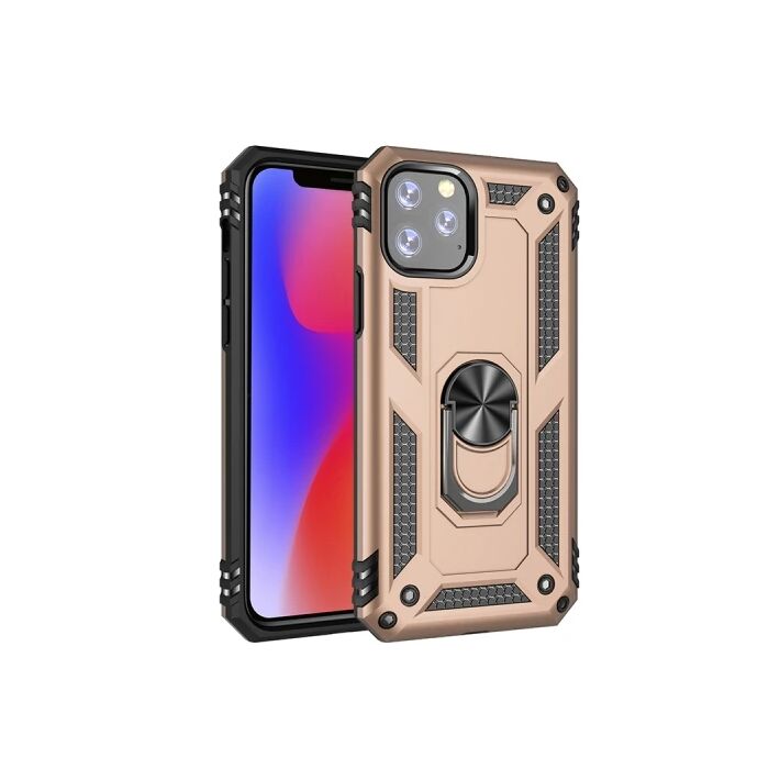 Ally iPhone 11 Pro 5.8 inch Yüzüklü Kılıf Armor Shockproof Ring kılıf