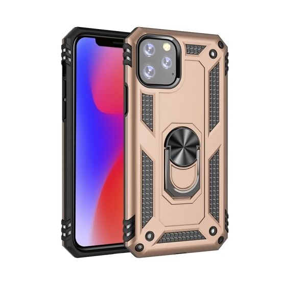 Ally iPhone 11 Pro 5.8 inch Yüzüklü Kılıf Armor Shockproof Ring kılıf