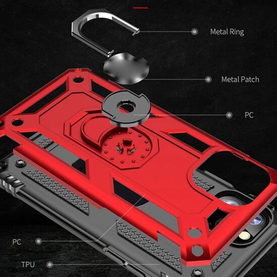 Ally iPhone 11 Pro Max 6.5inch Yüzüklü Kılıf Armor Shockproof Ring kıl