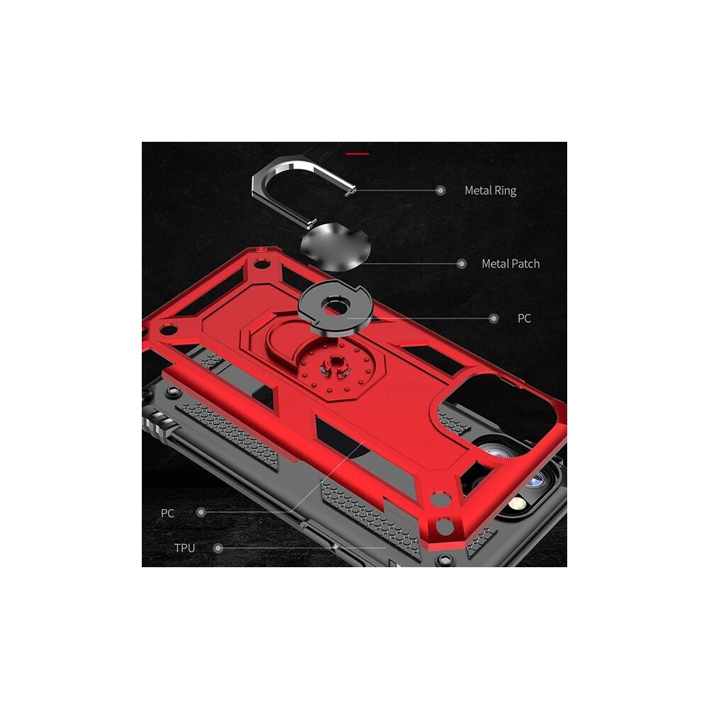 Ally iPhone 11 Pro Max 6.5inch Yüzüklü Kılıf Armor Shockproof Ring kıl