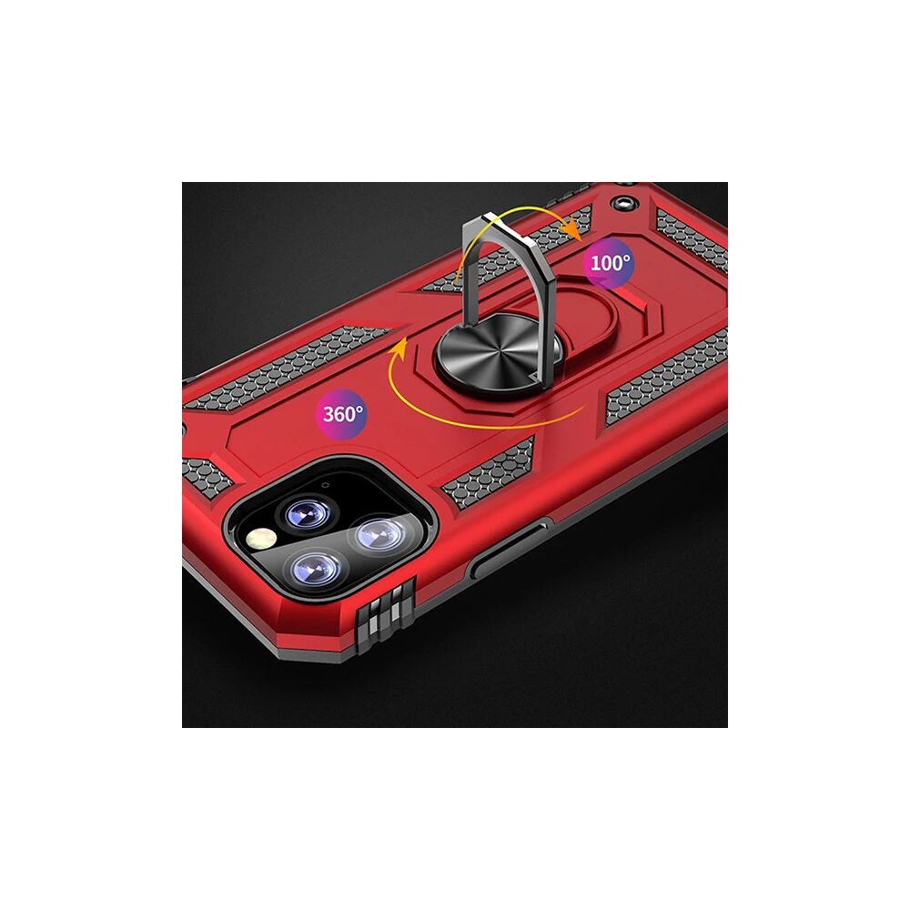 Ally iPhone 11 Pro Max 6.5inch Yüzüklü Kılıf Armor Shockproof Ring kıl