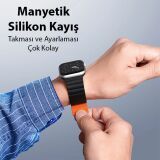 DUX DUCIS Apple Watch 38/40/41MM için Manyetik Zincir Versiyon PU Deri