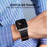 DUX DUCIS Apple Watch 38/40/41MM için Manyetik Zincir Versiyon PU Deri