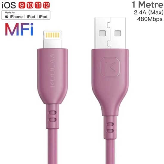 KUULAA 1M MFI Sertifikalı İPhone Usb Şarj kablosu