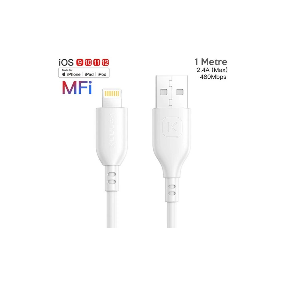 KUULAA 1M MFI Sertifikalı İPhone Usb Şarj kablosu
