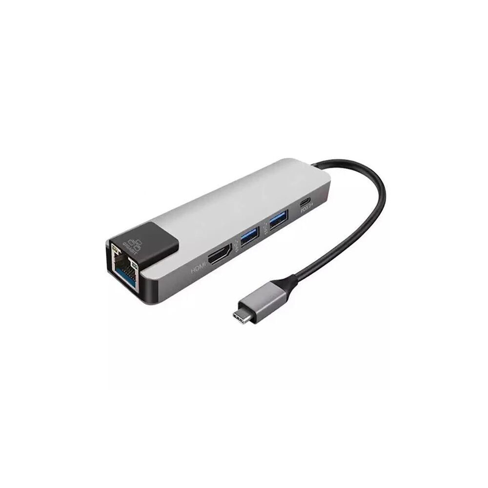 ALLY 5İN1 USB 3.1 Type C To HDMI 2xusb 3.0 RJ45 Ethernet Dönüştürücü A