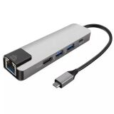 ALLY 5İN1 USB 3.1 Type C To HDMI 2xusb 3.0 RJ45 Ethernet Dönüştürücü A